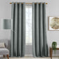 Huxley Geometric Blackout Embroidered Textured Window Curtain Panel-Elrene Home Fashions