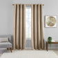 Huxley Geometric Blackout Embroidered Textured Window Curtain Panel-Elrene Home Fashions