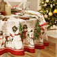 Snowman Winterland Holiday Snowflake Tablecloth-Elrene Home Fashions