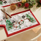 Snowman Winterland Holiday Snowflake Placemat, Set of 4