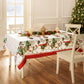 Snowman Winterland Holiday Snowflake Tablecloth-Elrene Home Fashions