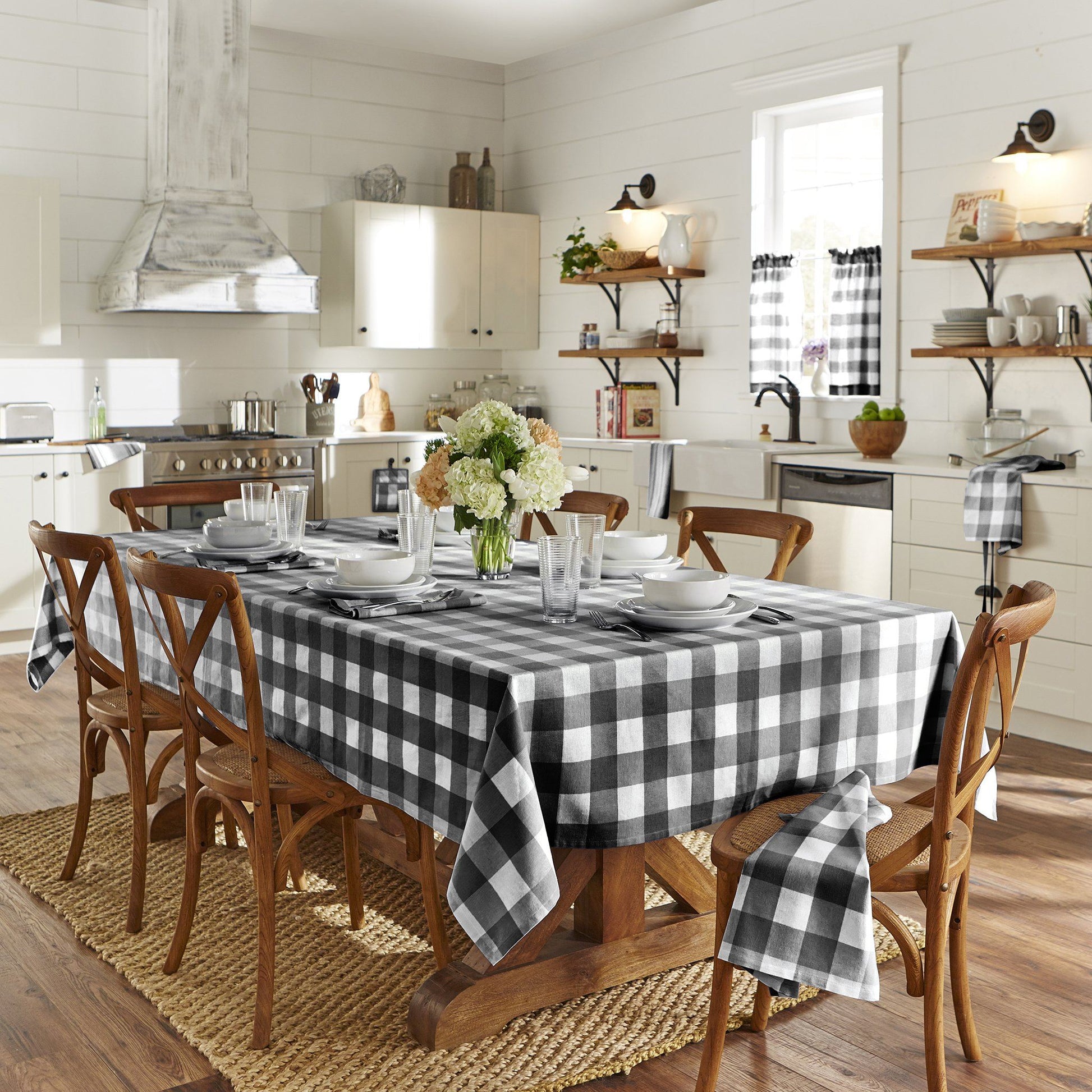 Farmhouse Living Buffalo Check Tablecloth