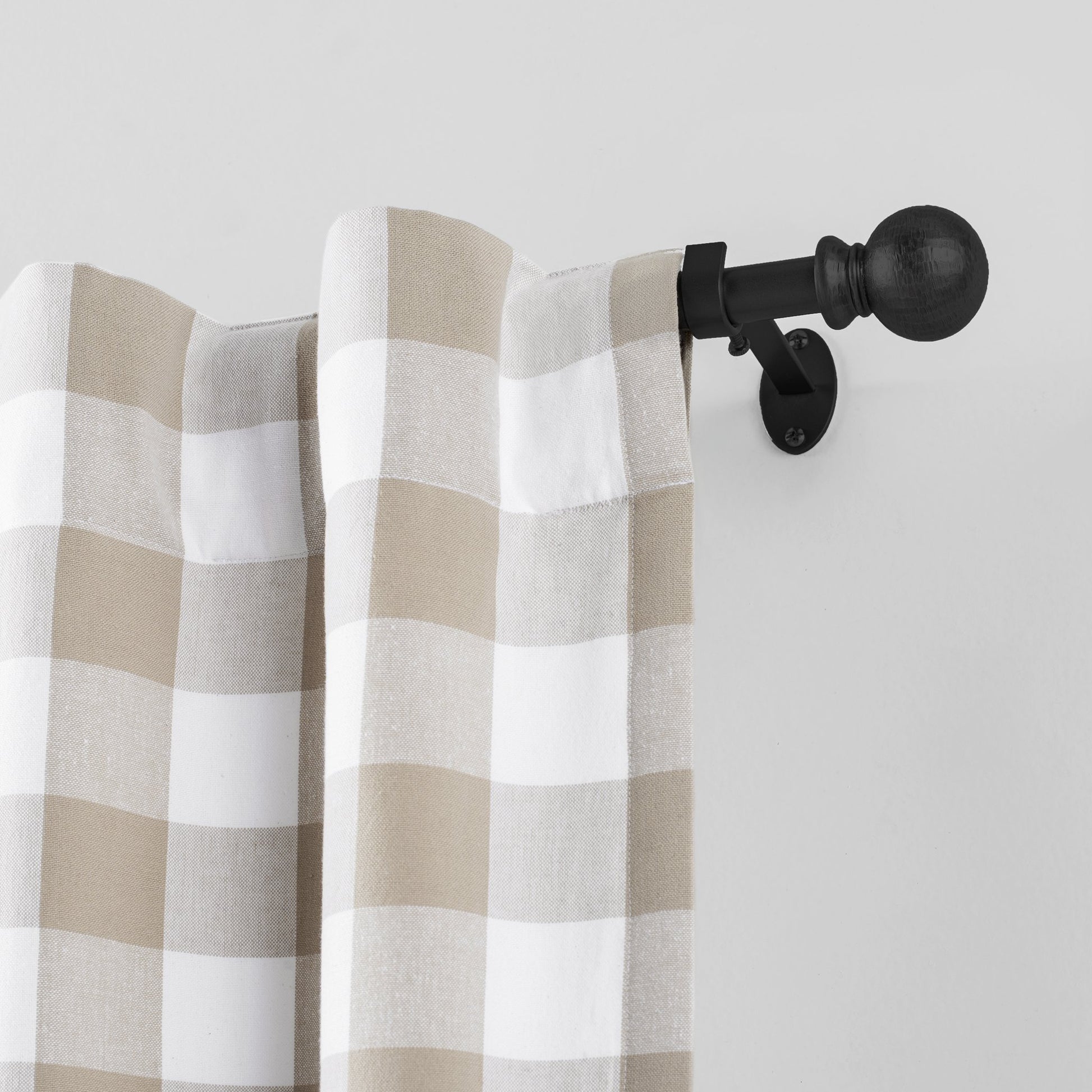 Farmhouse Ball Curtain Rod-Elrene Home Fashions