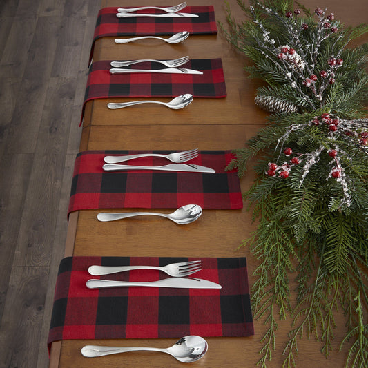 Farmhouse Living Buffalo Check Napkins, Set of 4-Elrene Home Fashions