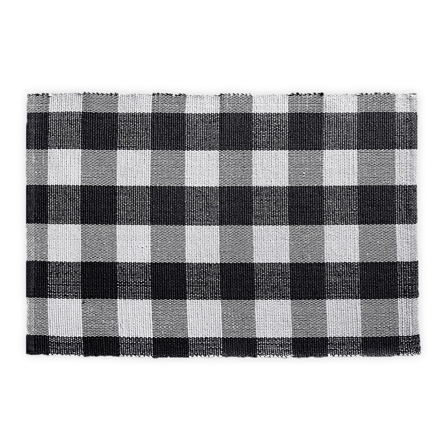 Farmhouse Living Buffalo Check Woven Kitchen Mat