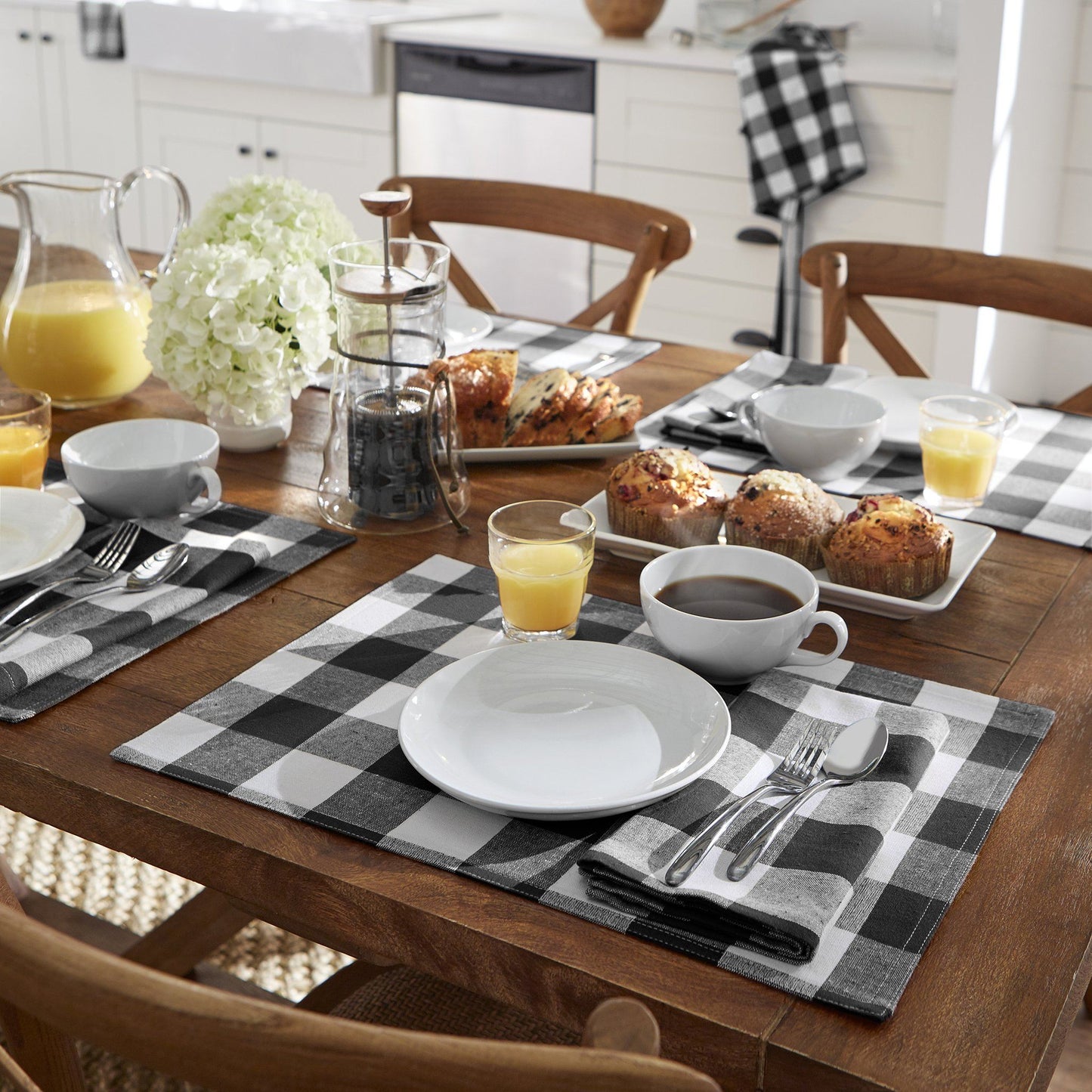 Farmhouse Living Buffalo Check Placemats, Set of 4