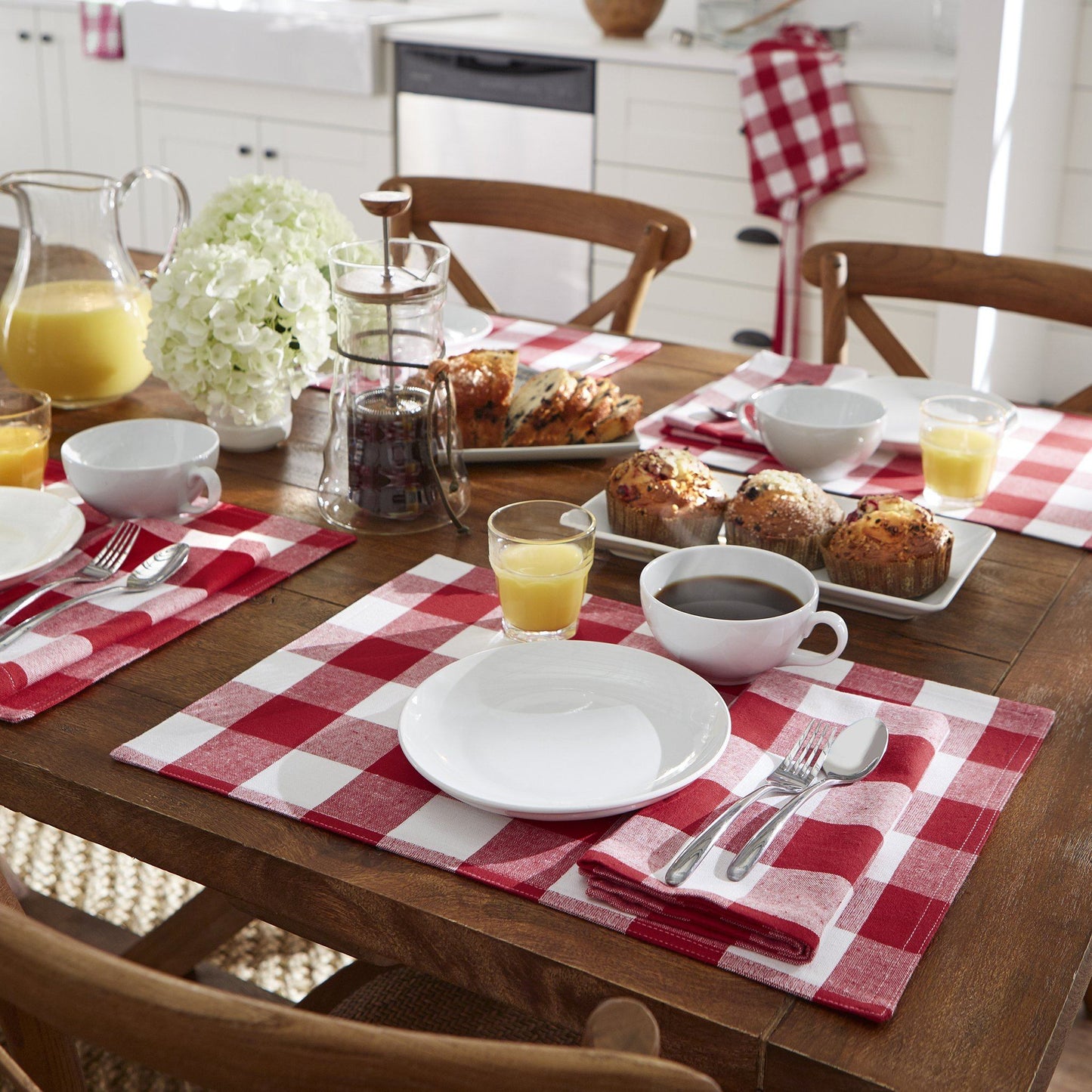 Farmhouse Living Buffalo Check Placemats, Set of 4