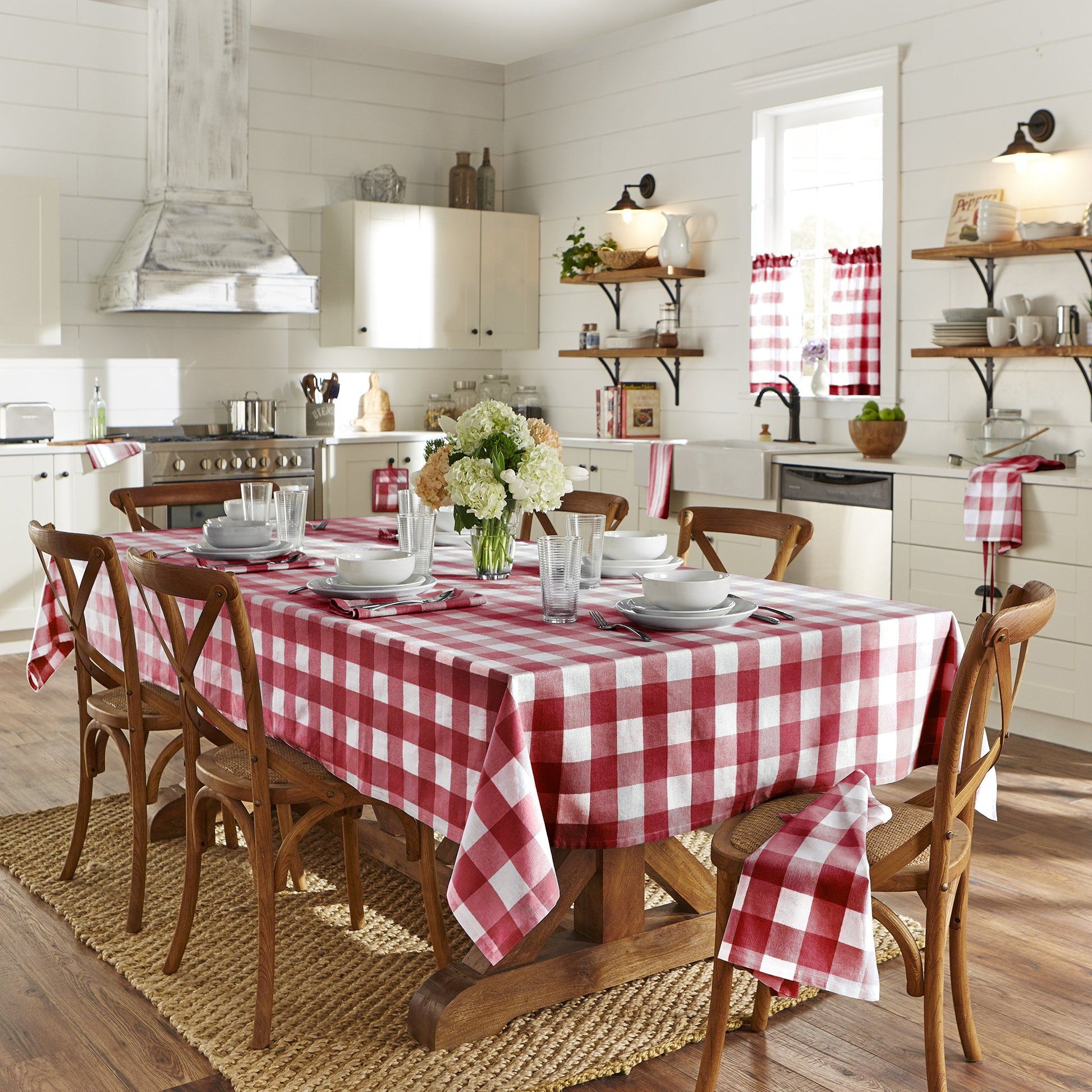 Farmhouse Living Buffalo Check Tablecloth