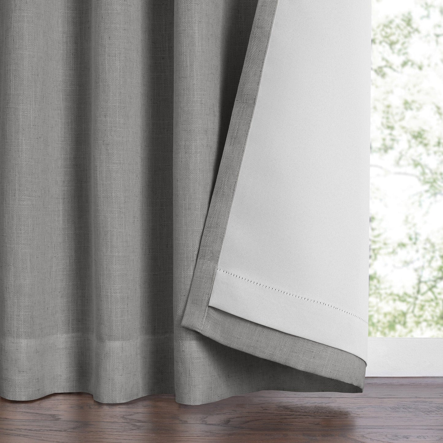 Harrow Solid Texture Blackout Window Curtain Panel