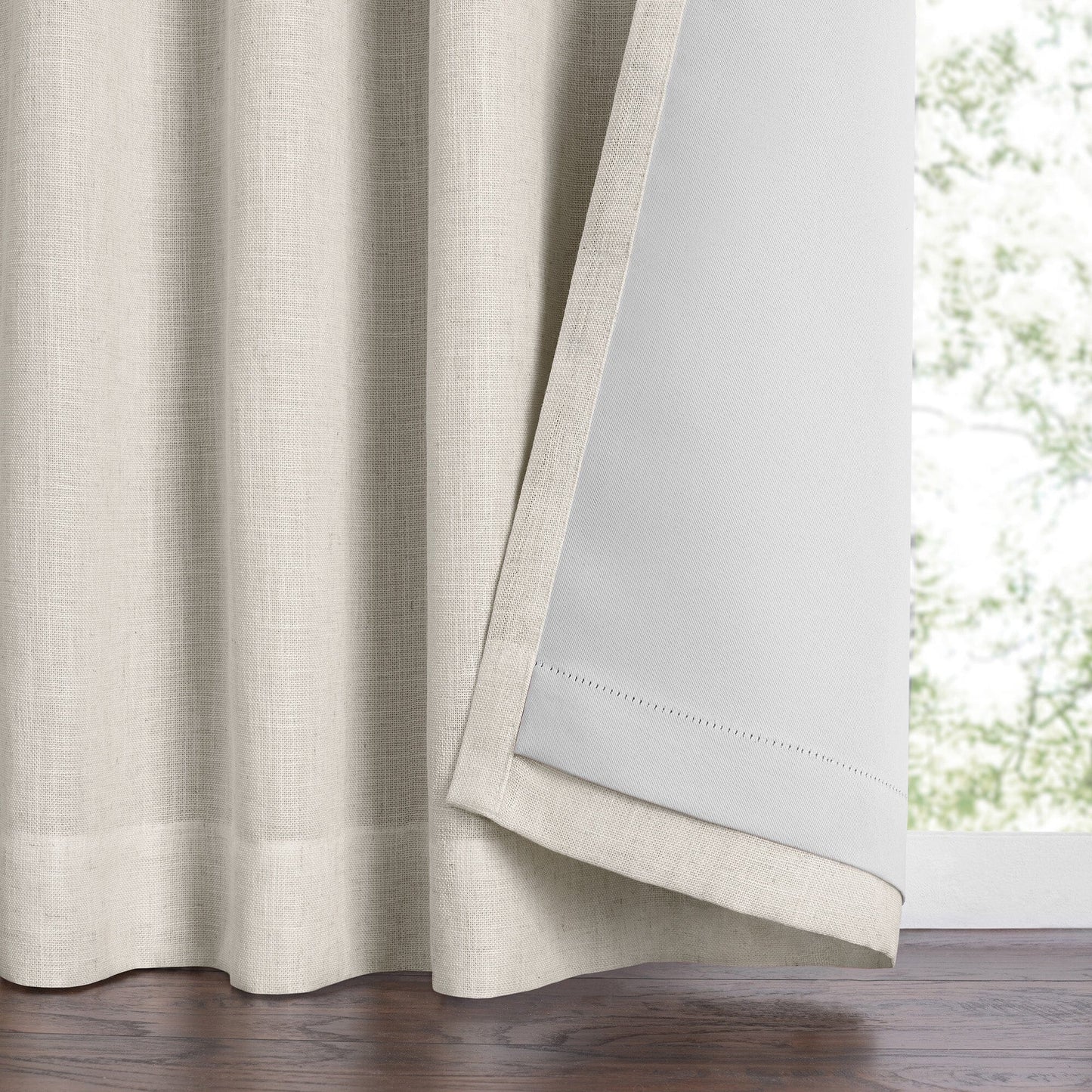 Harrow Solid Texture Blackout Window Curtain Panel