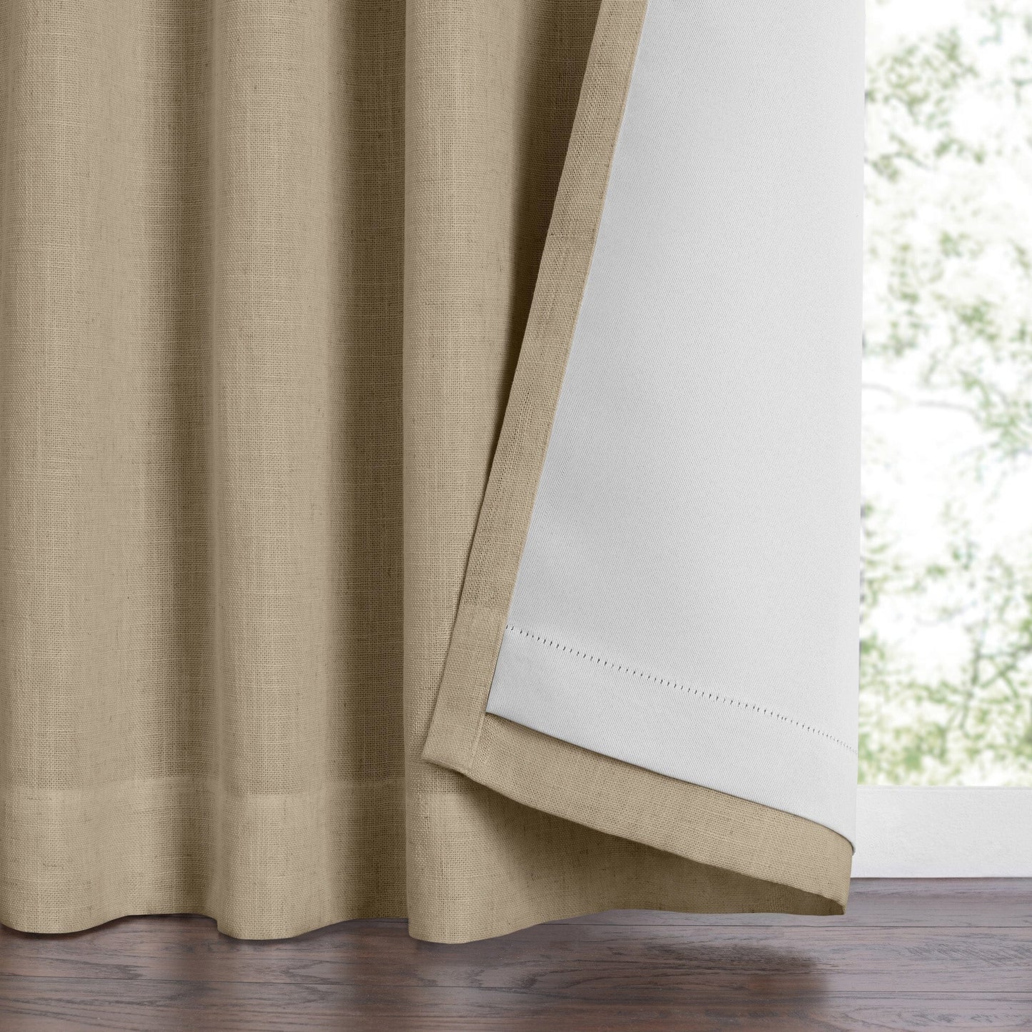 Harrow Solid Texture Blackout Window Curtain Panel