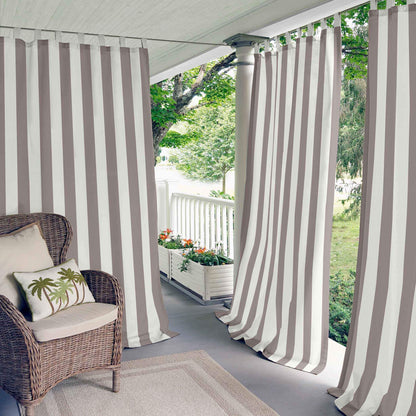 Highland Stripe Indoor/Outdoor Window Panel Collection