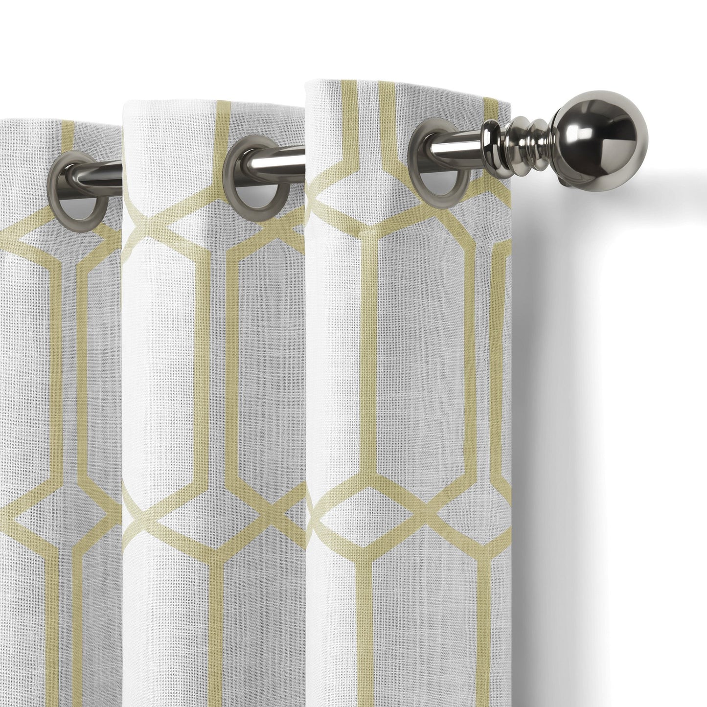 Kaiden Geometric Room Darkening Window Curtain