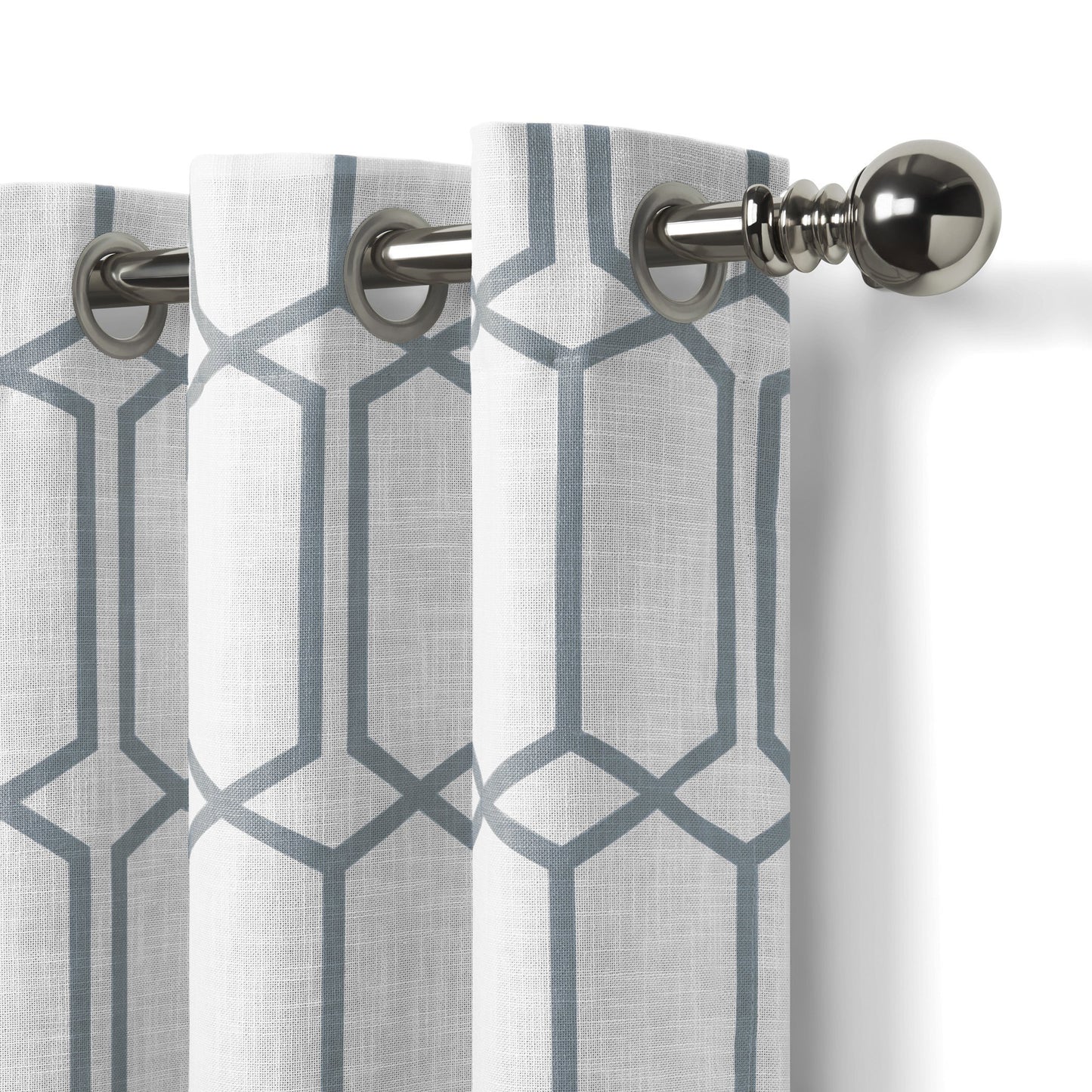 Kaiden Geometric Room Darkening Window Curtain