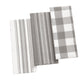 Farmhouse Living Stripe and Check Kitchen Towels, Set of 3