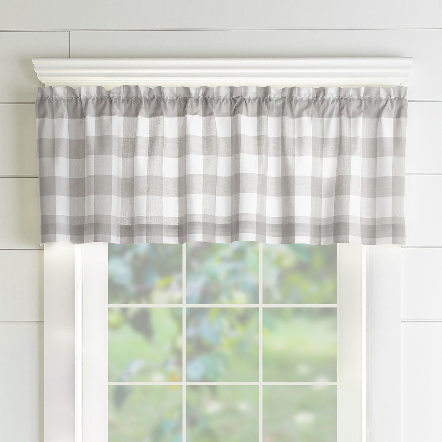 Farmhouse Living Buffalo Check Kitchen Window Collection