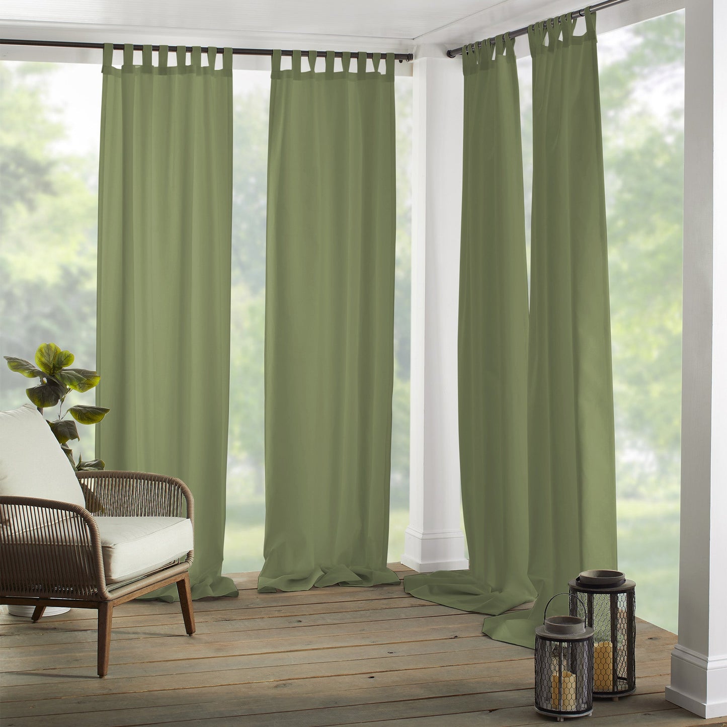 Panel de cortina para ventana interior/exterior con pestaña Matine - Liquidación
