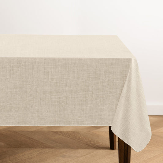 Monterey Linen Texture Vinyl Indoor/Outdoor Tablecloth