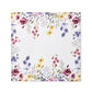 Servilletas con borde de flores silvestres de amapola, juego de 4