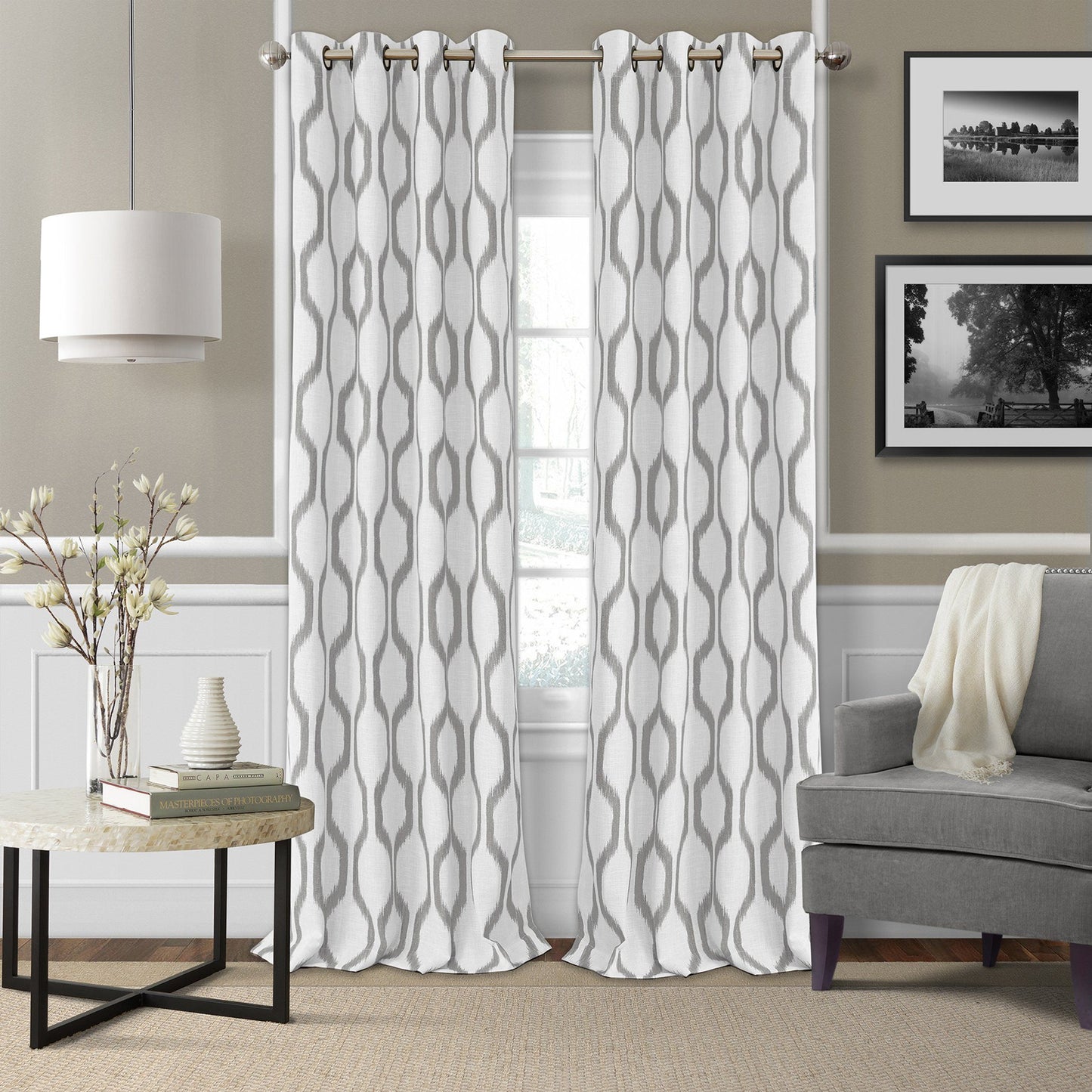 grommet window curtain panel