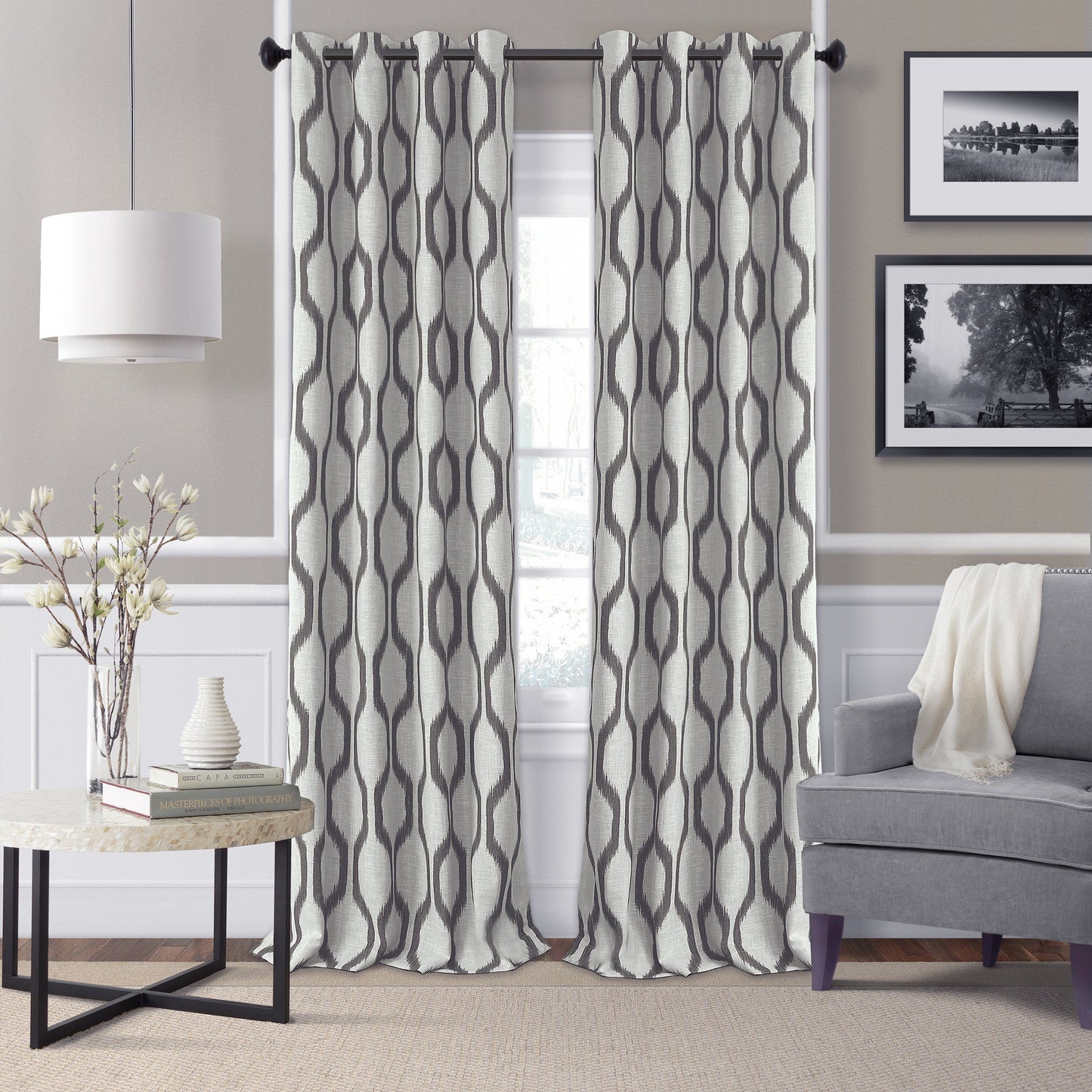 grommet window curtain panel