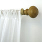 Rhinebeck Rustic Faux Wood 1" Window Drapery Single Curtain Rod-Elrene Home Fashions