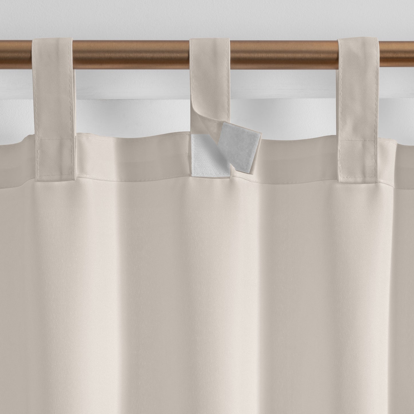 Rhodes Solid Tab-Top Window Curtain, Set of 2