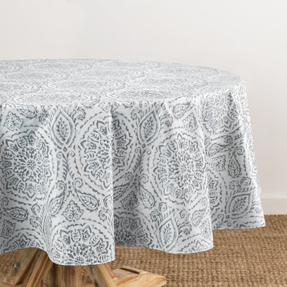 Mantel interior/exterior de vinilo estampado Savannah Boho Paisley