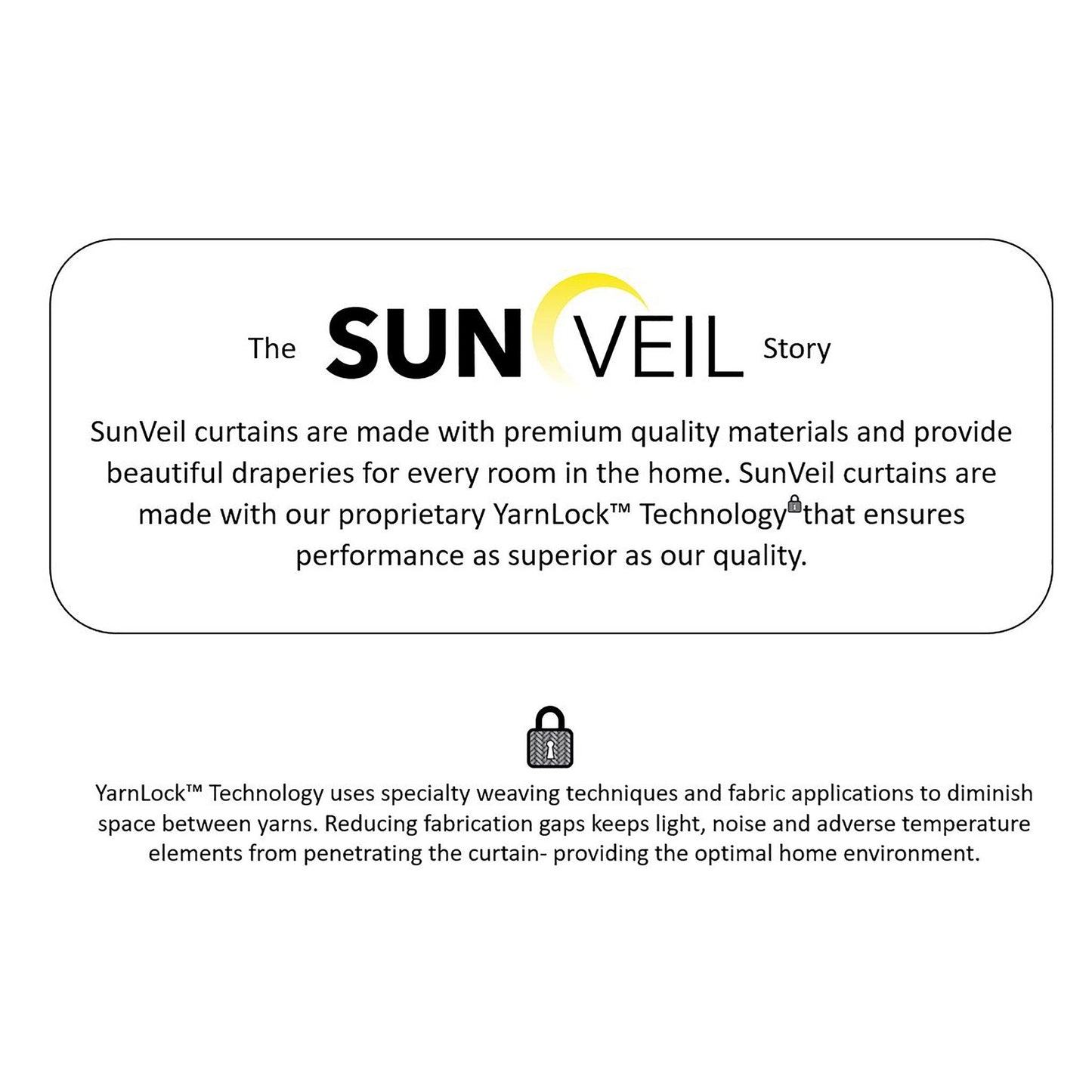 YarnLock Technology by SunVeil Vanderbilt Extra Wide Blackout Window Curtain - Clearance