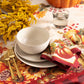 Swaying Leaves Bordered Fall Napkins, Set of 8