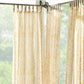 Verena Floral Indoor/Outdoor Sheer Tab Top Window Curtain Panel-Elrene Home Fashions