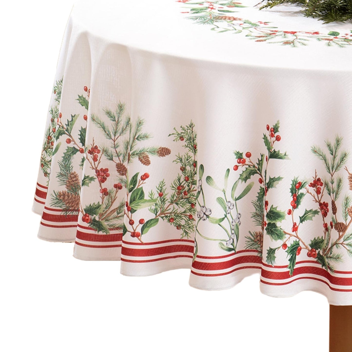 Mantel de bayas de vacaciones de invierno