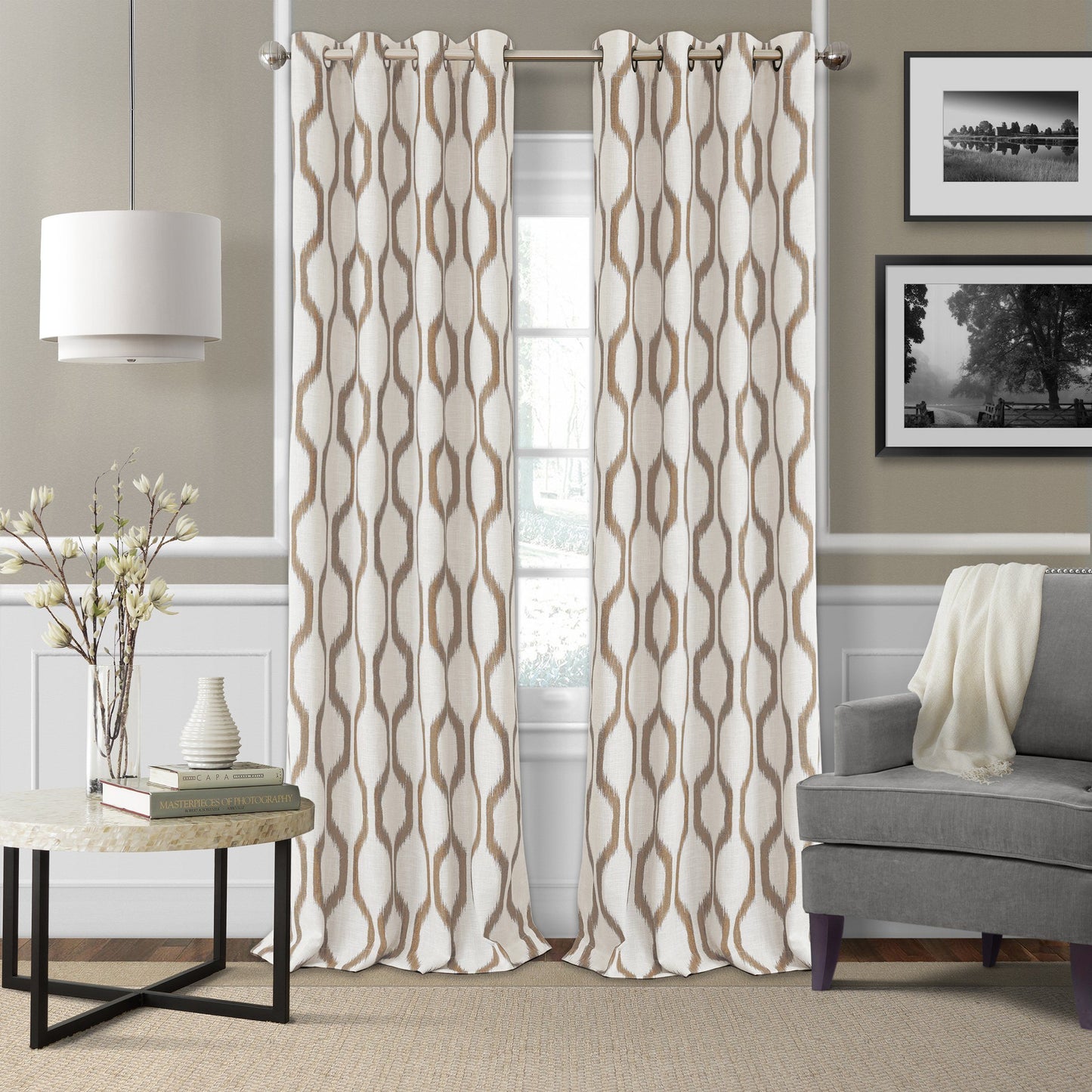 grommet window curtain panel