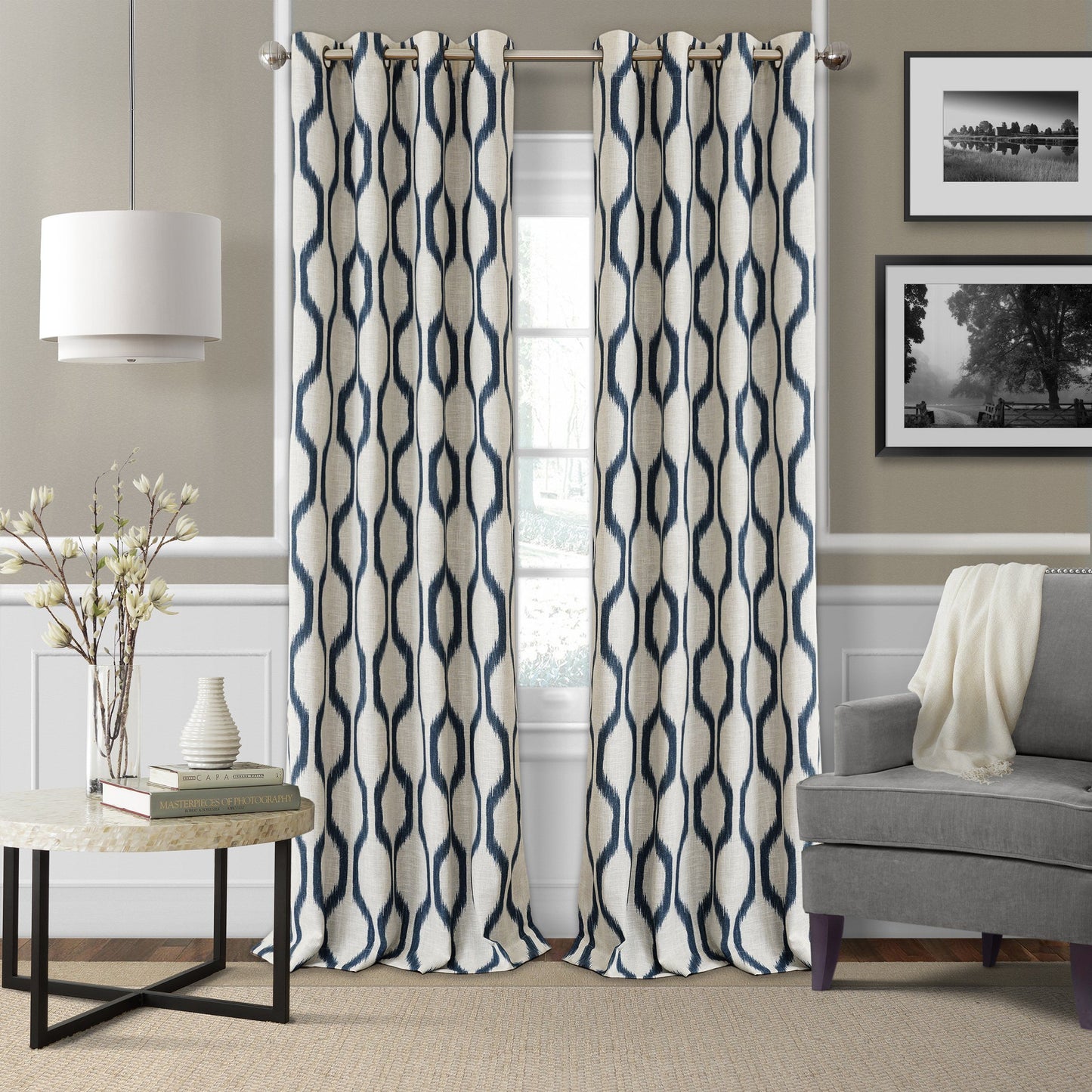 grommet window curtain panel